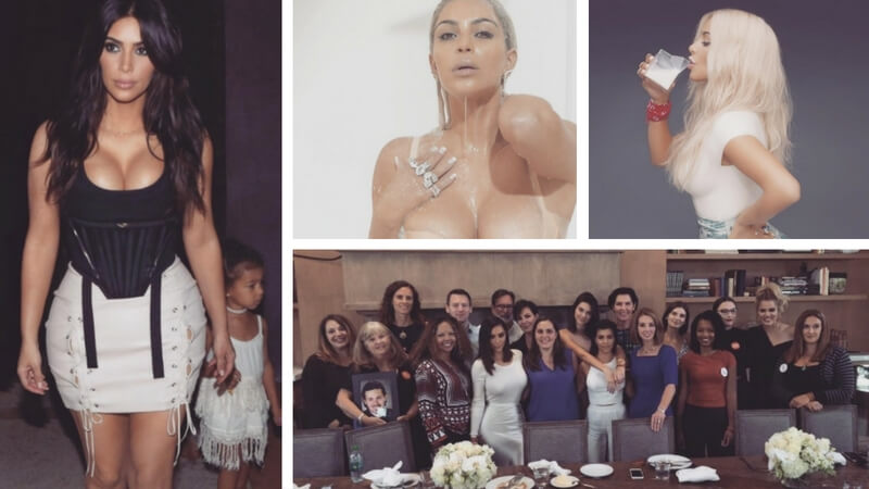 Realitystjernen Kim Kardashian har millioner af følgere på de sociale medier. Billede: Instagram/Kim Kardashian.